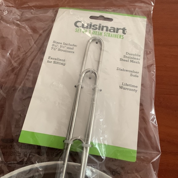 Cuisinart set of 3 micro mesh strainers. Brand new!! Perfect for soaking quinoa! - Picture 3 of 4